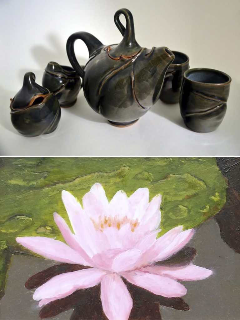 Tea for Two by Jessica Halterman; Water Lily by Patty Haverstick